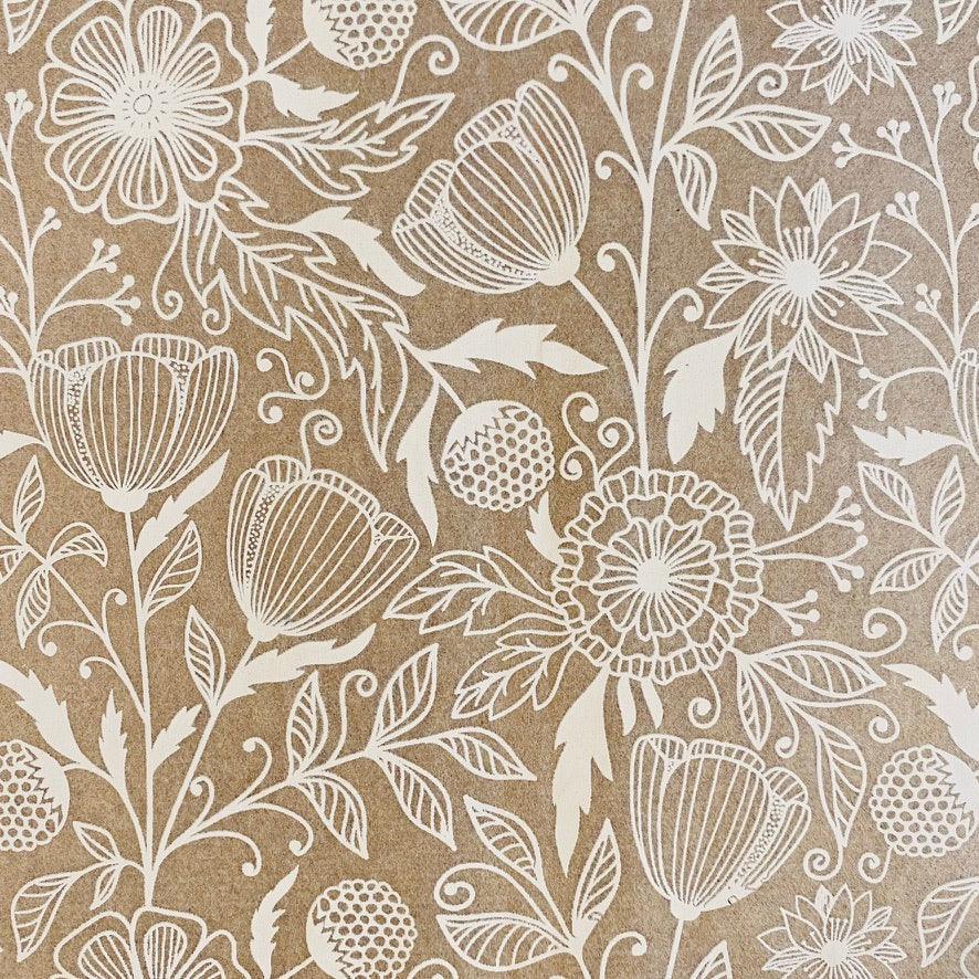 Flower Doodle Underglaze Transfer