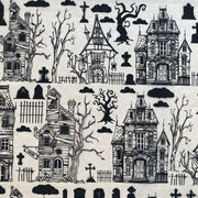 Spooky Houses Underglaze Transfer