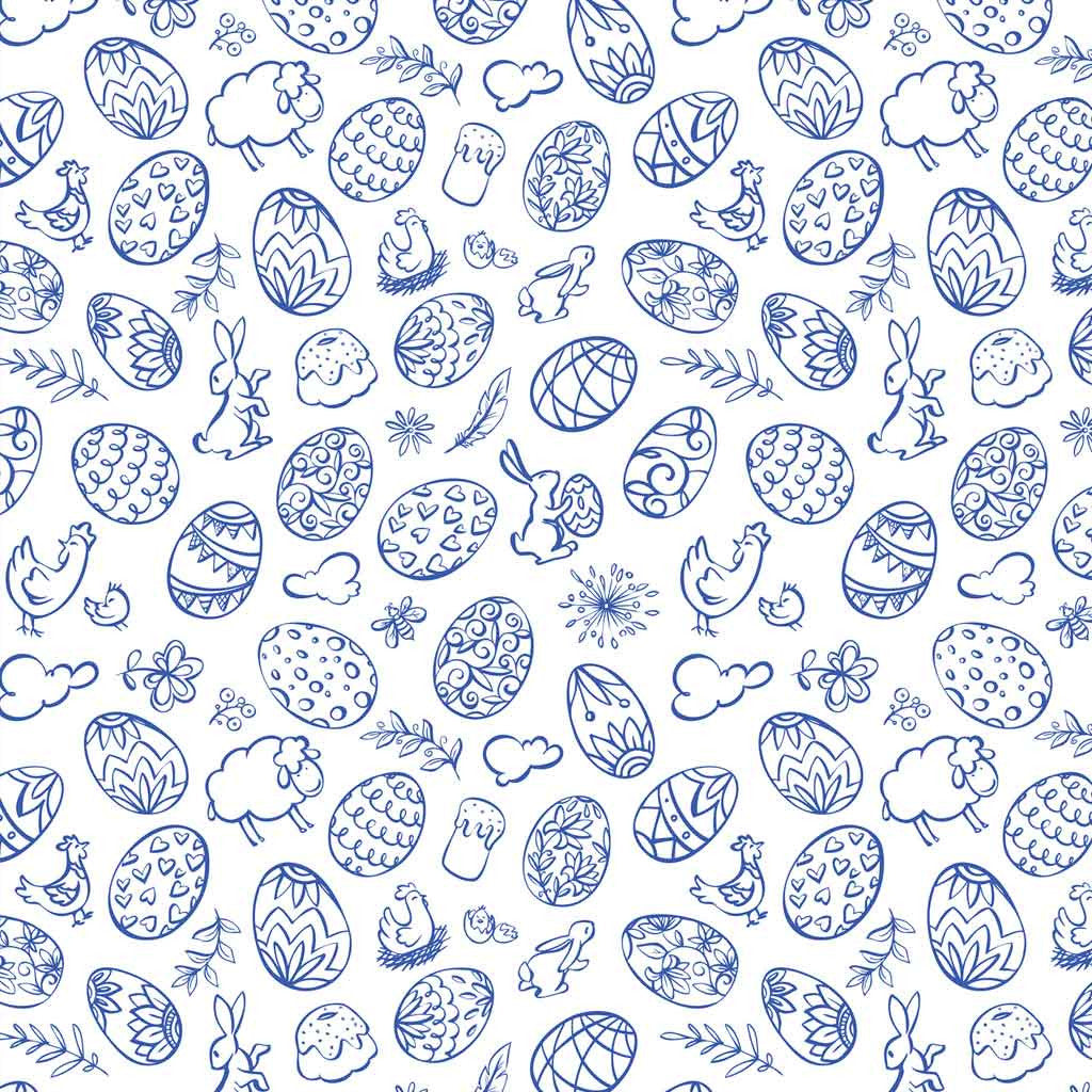 Chickens & Bunnies Underglaze Transfer