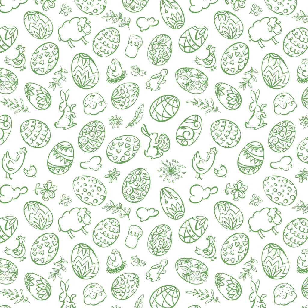 Chickens & Bunnies Underglaze Transfer