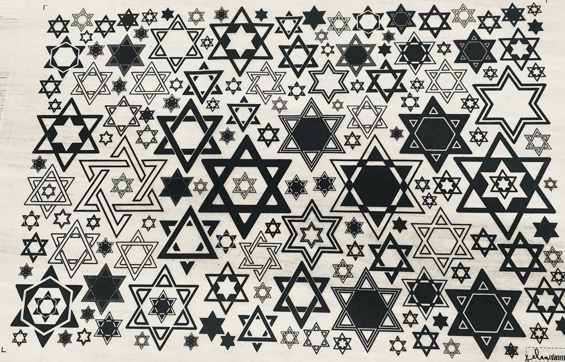 Star of David Underglaze Transfer