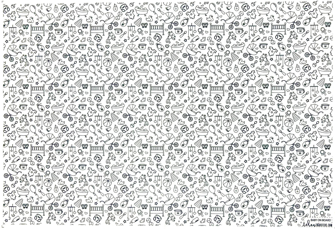 Baby on Board Underglaze Transfer