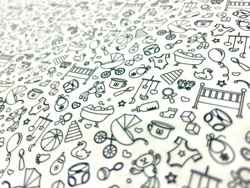 Baby on Board Underglaze Transfer