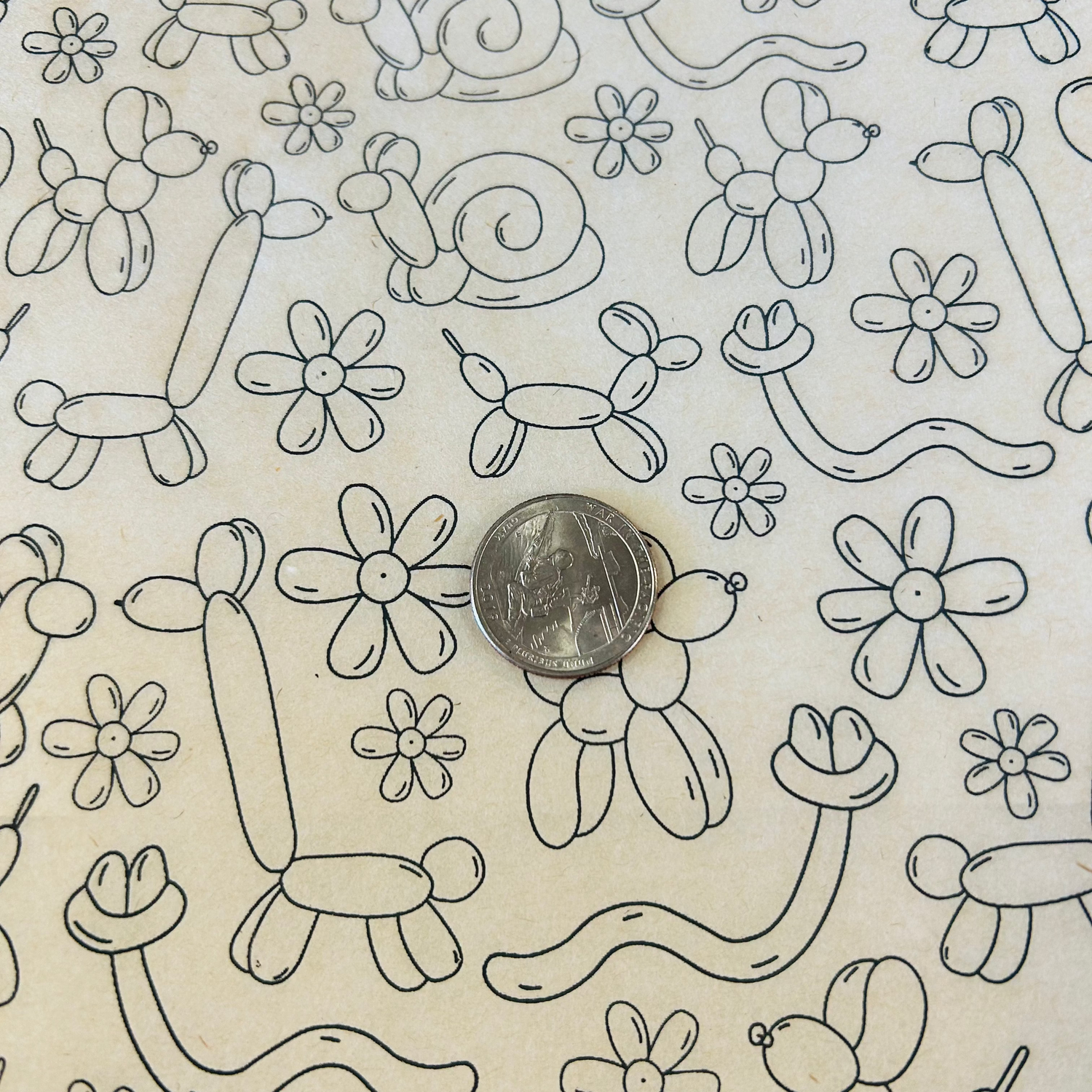 Balloon Animals Underglaze Transfer