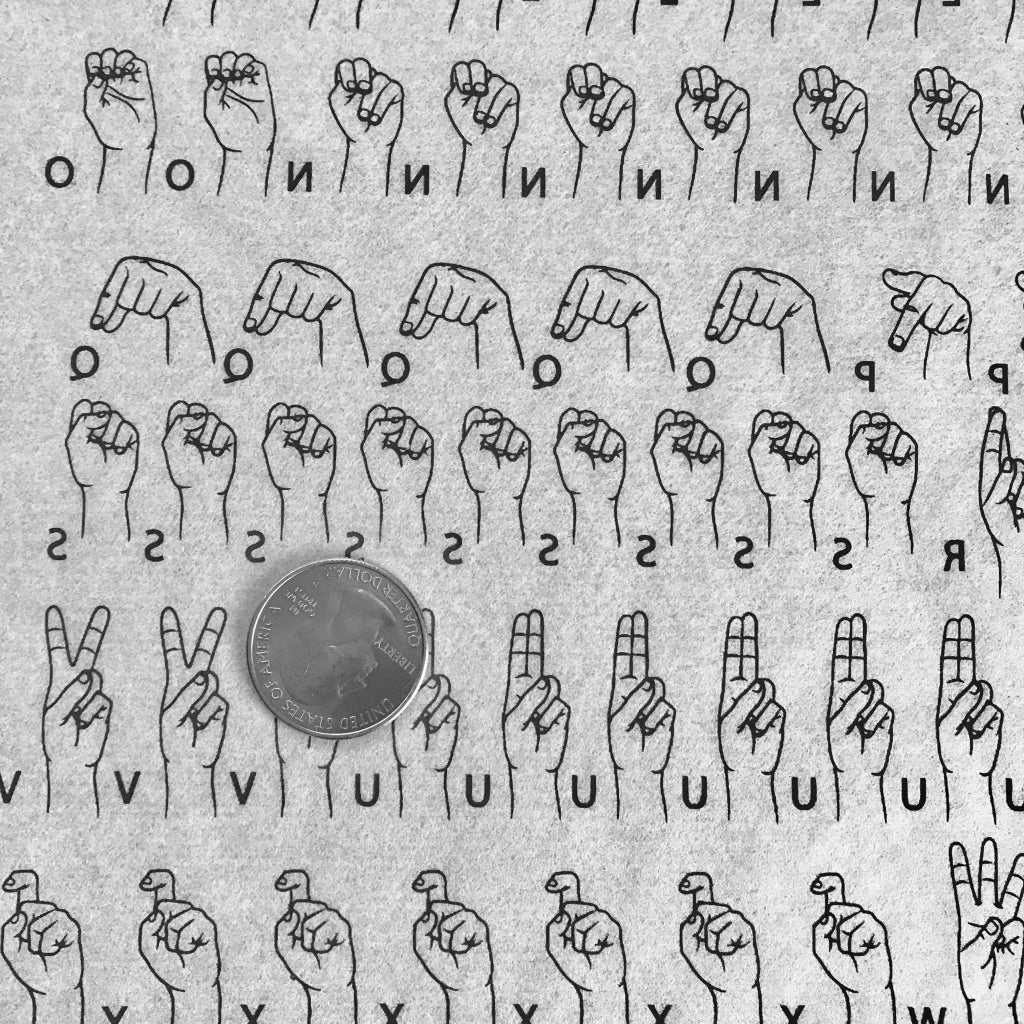 Sign Language Underglaze Transfer