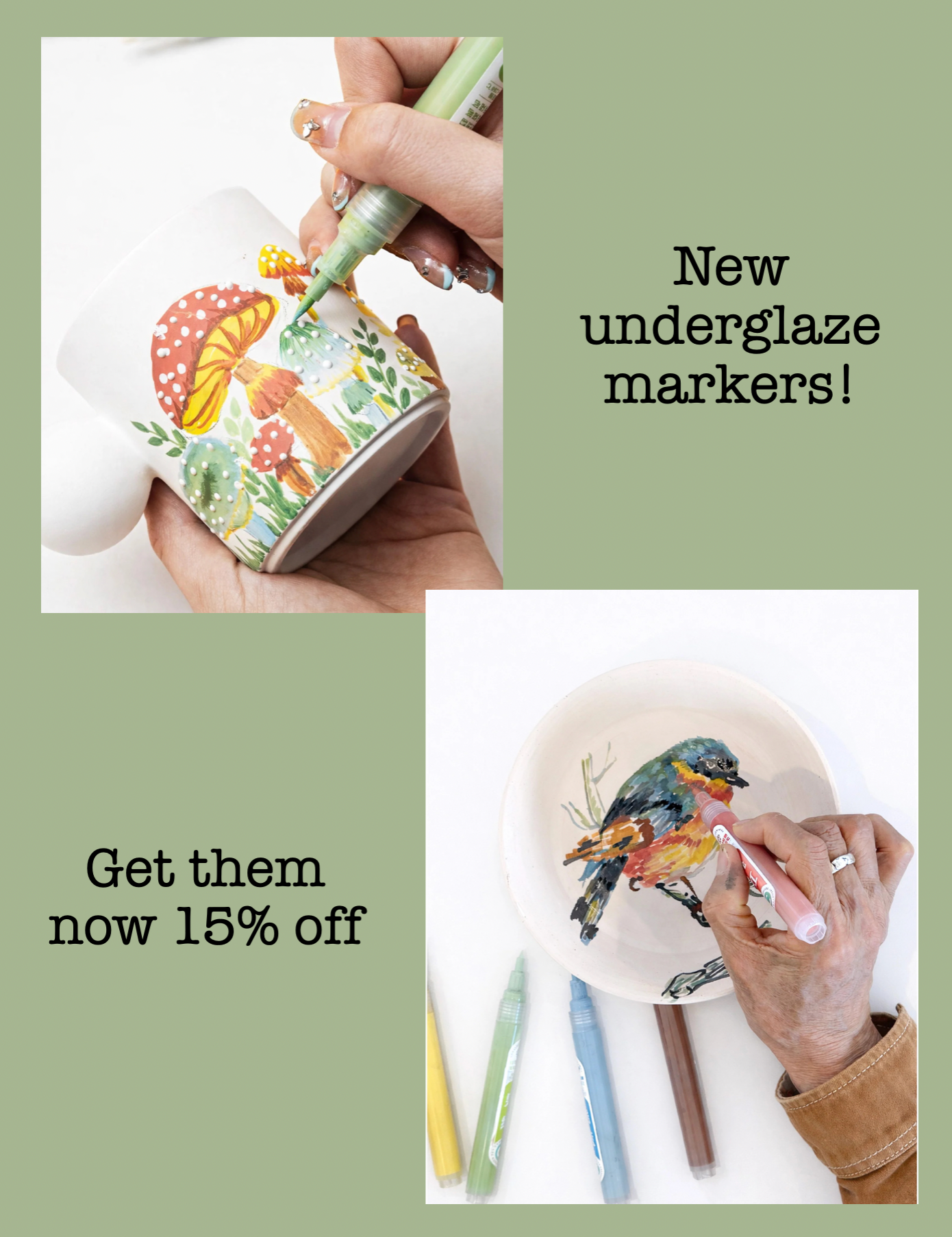 Underglaze Markers
