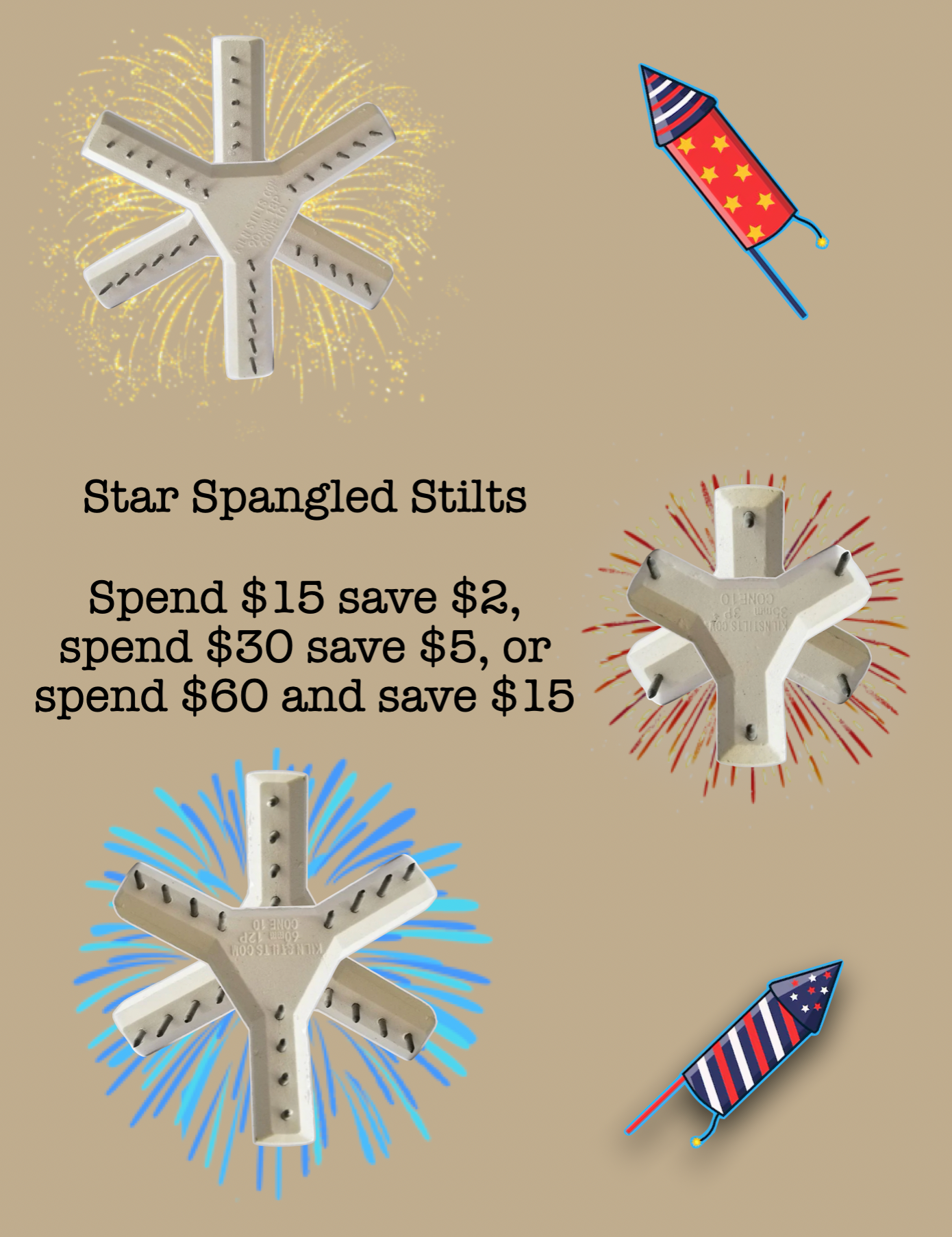 Star Spangled Stilts