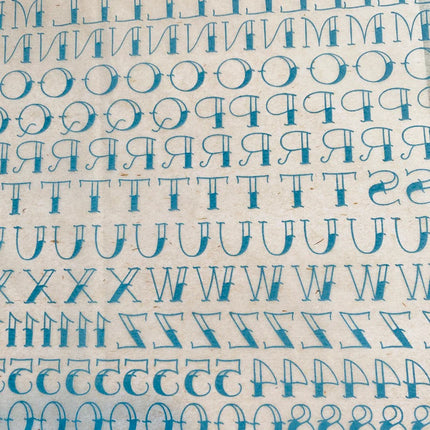 Tattoo Font Underglaze Transfer