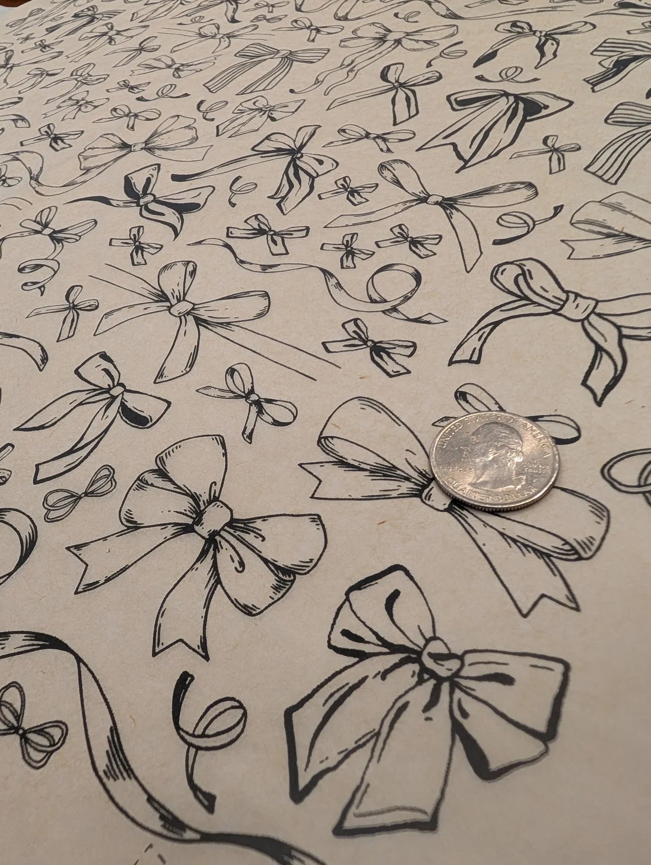 Bows Underglaze Transfer