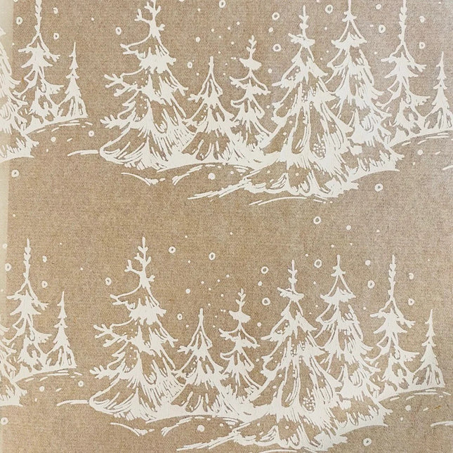Snowy Trees Underglaze Transfer