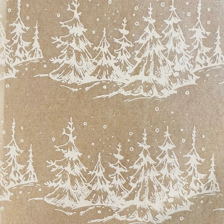Snowy Trees Underglaze Transfer