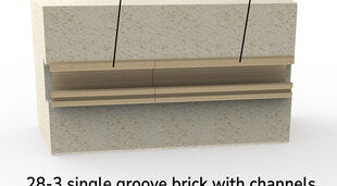 L&L Brick for e-28T 3" Thickness With Element Holders