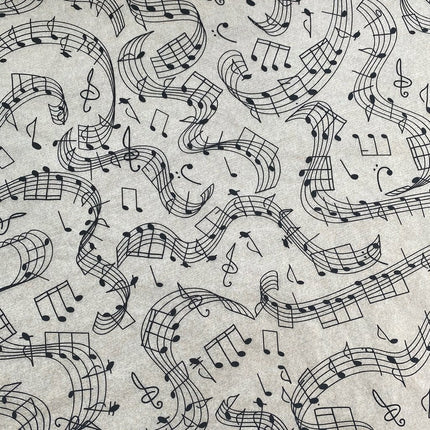 Music Notes Underglaze Transfer