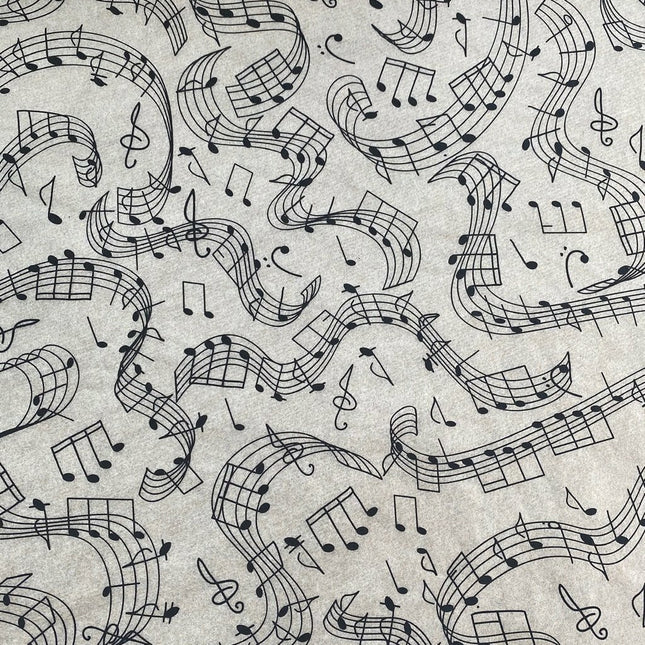 Music Notes Underglaze Transfer