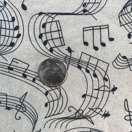 Music Notes Underglaze Transfer