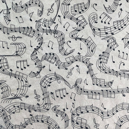 Music Notes Underglaze Transfer