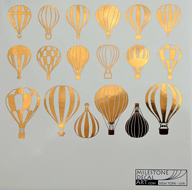 Hot Air Balloons Underglaze Transfer