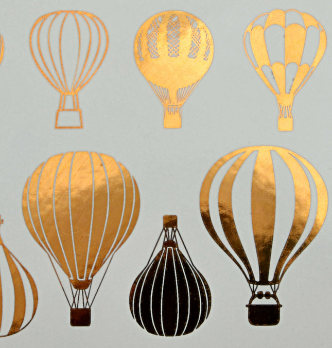 Hot Air Balloons Underglaze Transfer