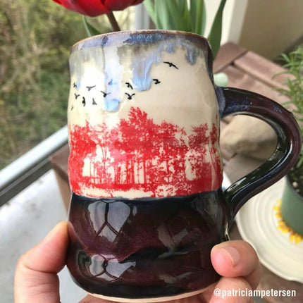 Forest Silhouette Underglaze Transfer