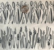 Sketched Flowers Underglaze Transfer