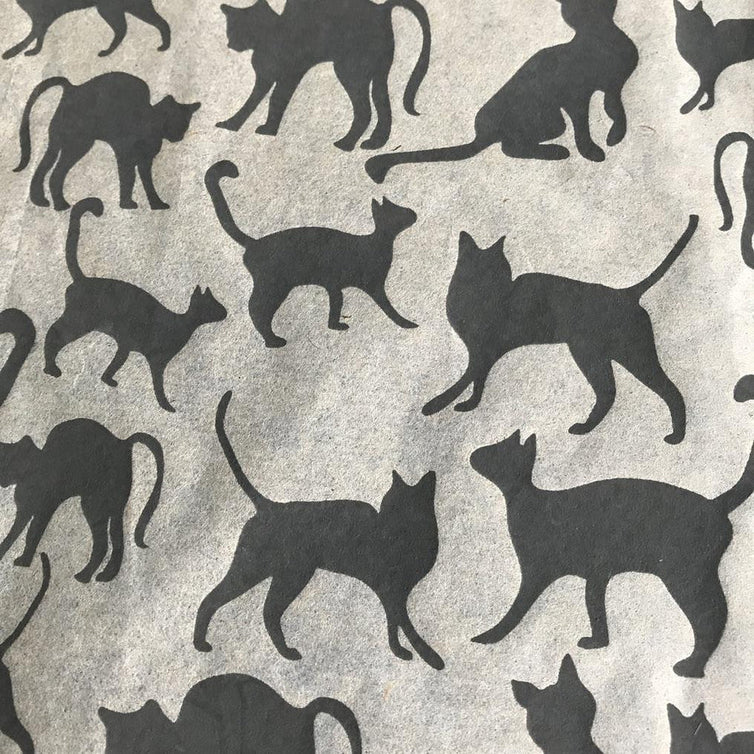 Black Cats Underglaze Transfer