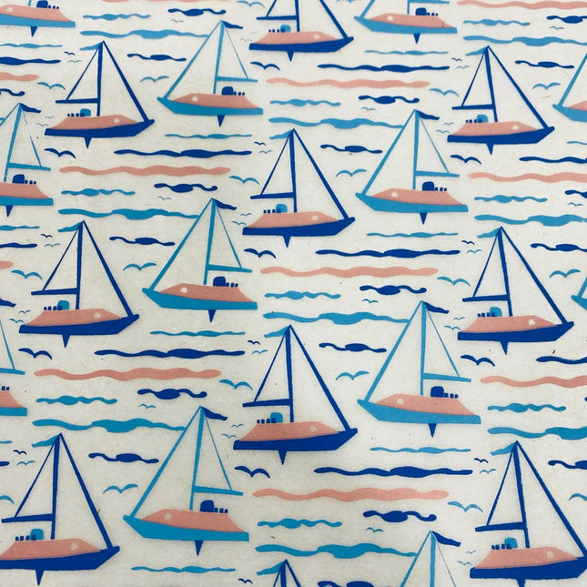 Sailboats Underglaze Transfer