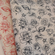 Long Stem Roses Underglaze Transfer