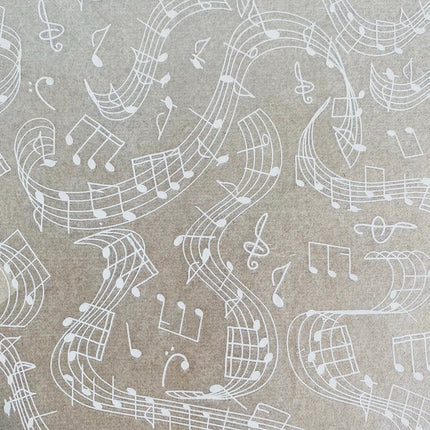 Music Notes Underglaze Transfer