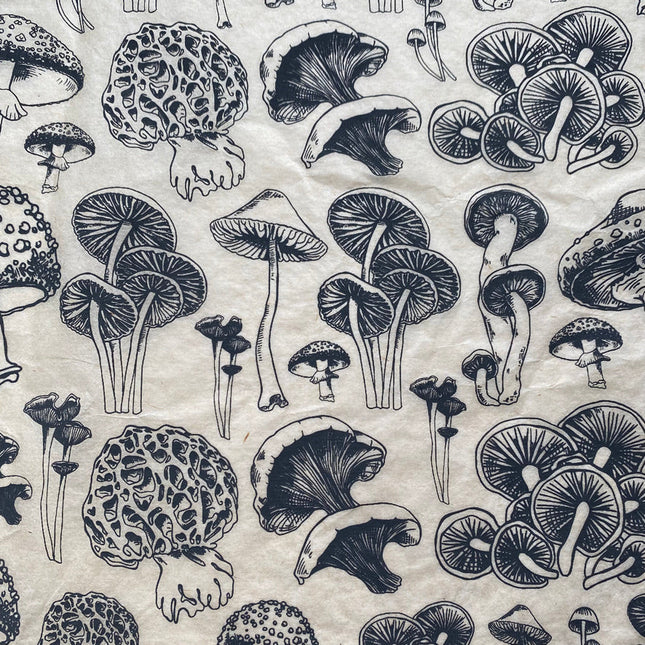 Mushrooms Natural Underglaze Transfer