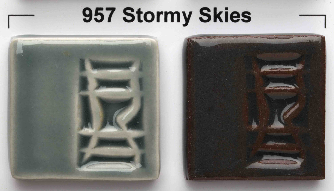 Over light clay (left) and dark clay (right)