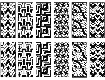 Art Deco Rectangle Decals
