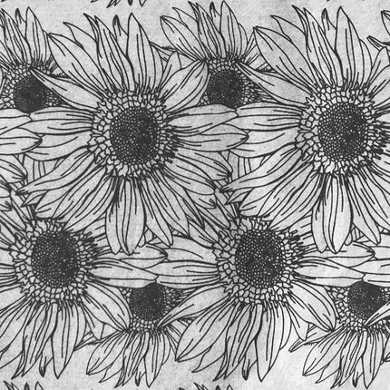 Sunflower Border Underglaze Transfer