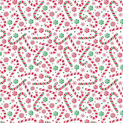 Candy Cane Underglaze Transfer