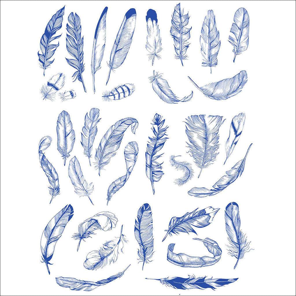 Feather Underglaze Transfer