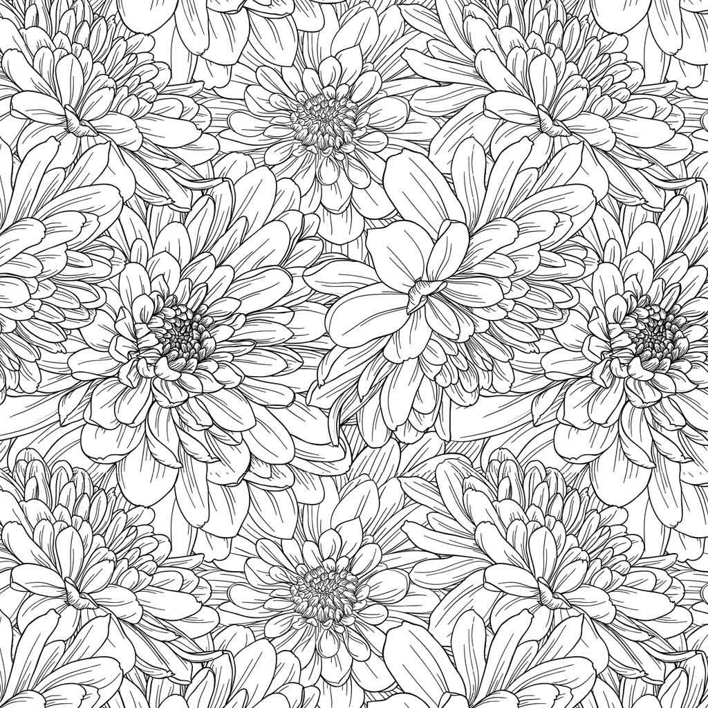 Daisy Flower Underglaze Transfer