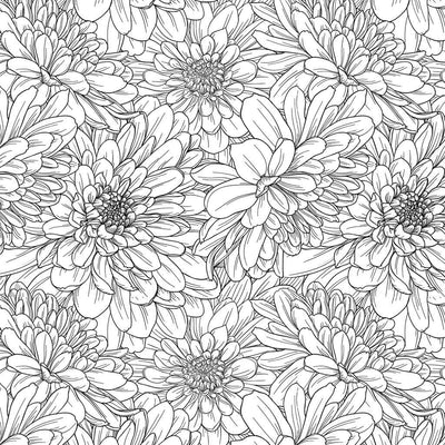 Daisy Flower Underglaze Transfer