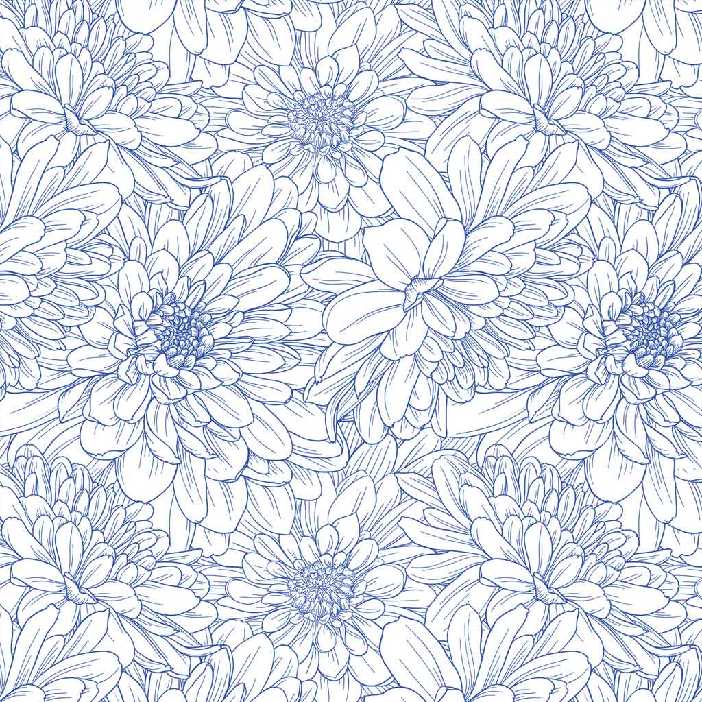 Daisy Flower Underglaze Transfer