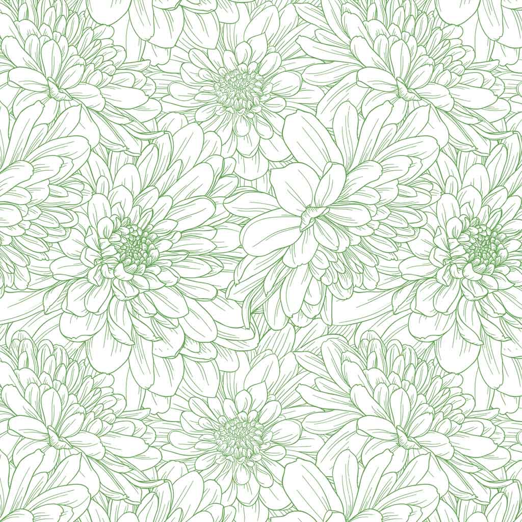 Daisy Flower Underglaze Transfer