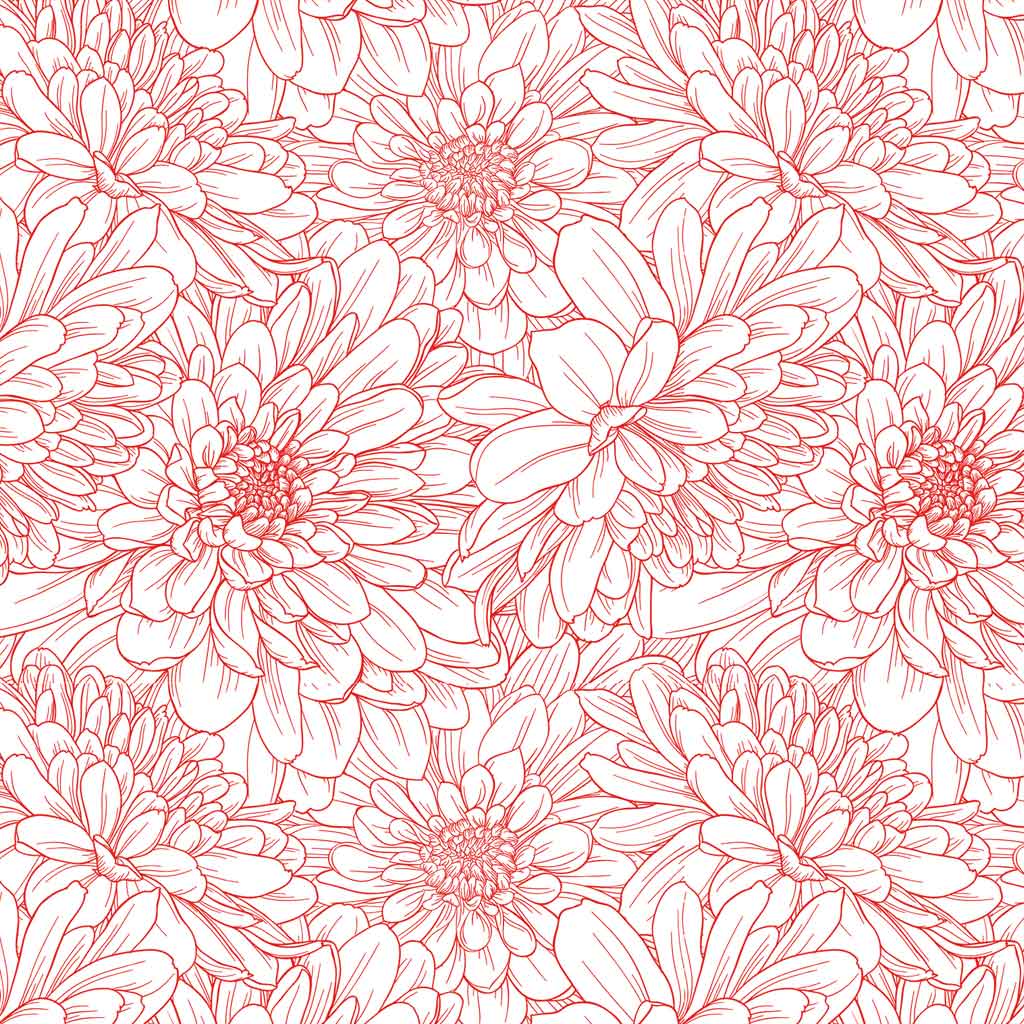 Daisy Flower Underglaze Transfer