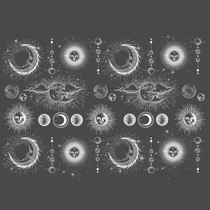 Sun and Moon Underglaze Transfer