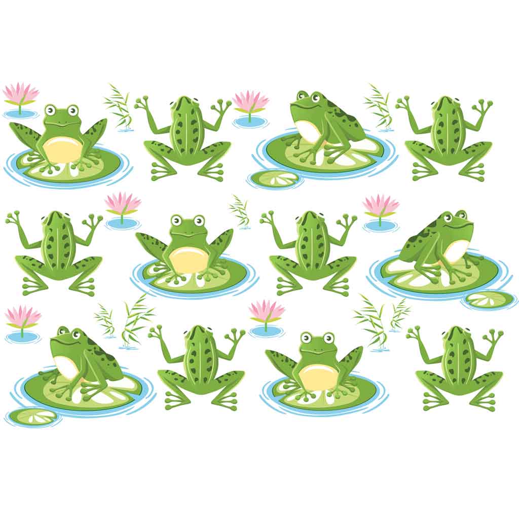 Frogs Underglaze Transfer