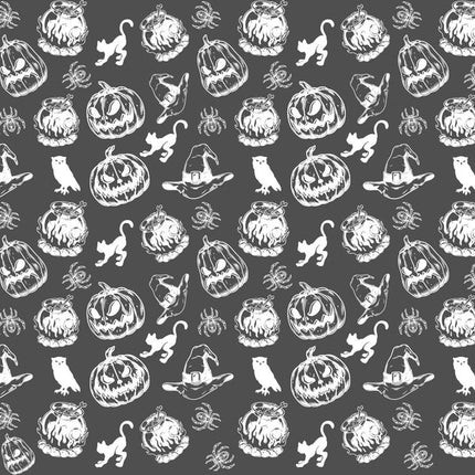 Witch & Pumpkin Underglaze Transfer
