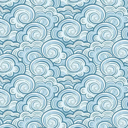Clouds Swirly Underglaze Transfer