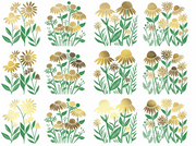 Green and Gold flowers