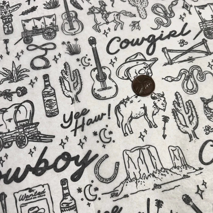 Cowboys & Girls Underglaze Transfer