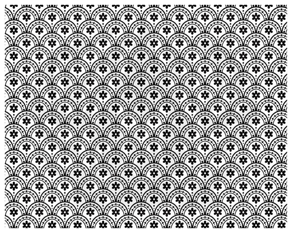 Daisy Scallop Silkscreen