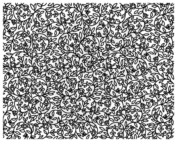 Floral Filigree Silkscreen