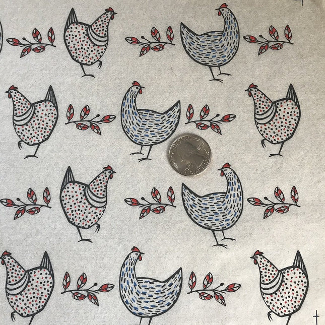 Chickens Underglaze Transfer