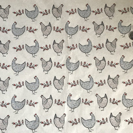 Chickens Underglaze Transfer