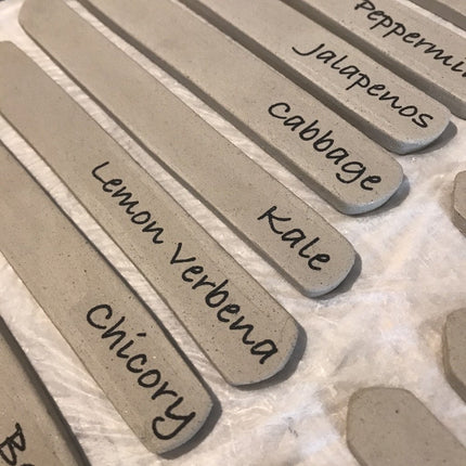 Herb/Veggie Names Underglaze Transfer